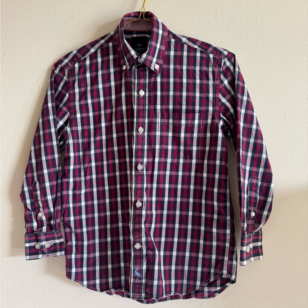 Tailorbyrd Collection Boys Long Sleeve Button Down Shirt Size 10